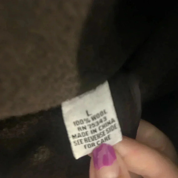 Women’s Alexandra Bartlett Wool Brown Jacket Size Large - Picture 4 of 6